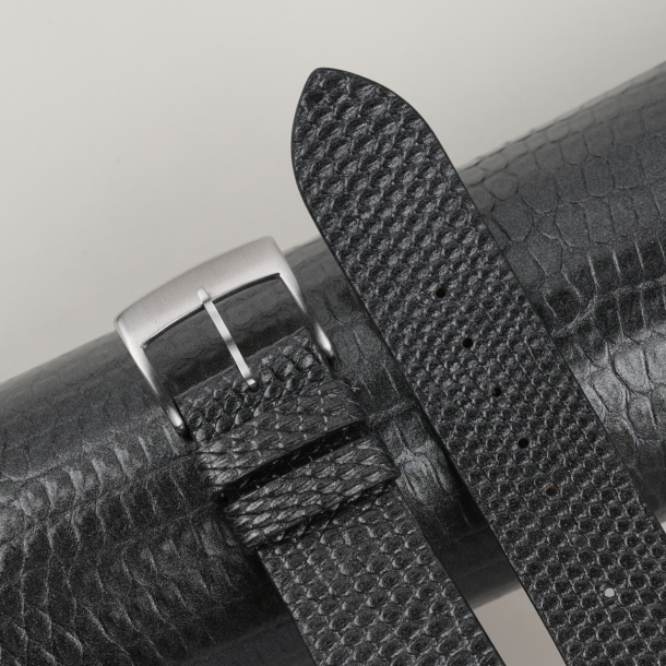 Vintage Zirconium Lizard Leather Watch Strap