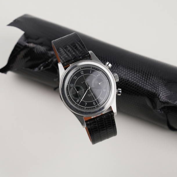 Vintage Black Lizard Leather Watch Strap 6 Vintage Black Lizard Leather Watch Strap