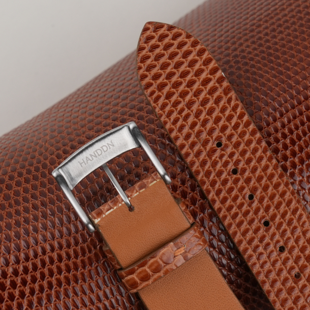 Vintage Brown Lizard Leather Watch Strap