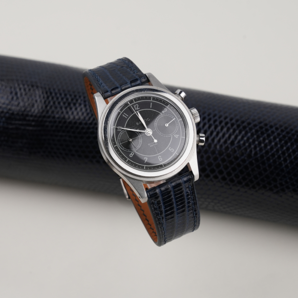 Navy Lizard Leather Watch Strap