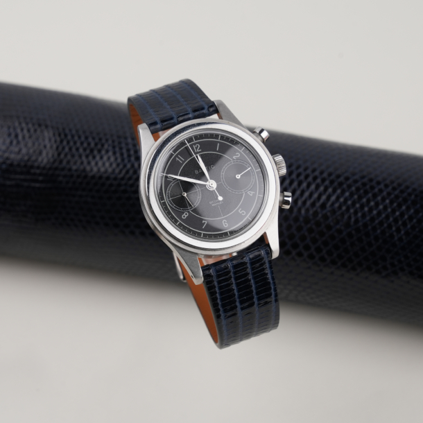 Vintage Navy Lizard Leather Watch Strap 6 Vintage Navy Lizard Leather Watch Strap