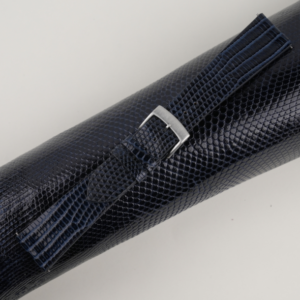 Vintage Navy Lizard Leather Watch Strap 4 Vintage Navy Lizard Leather Watch Strap