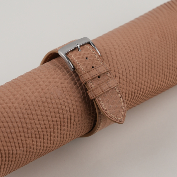 Light Brown Lizard Leather Watch Strap