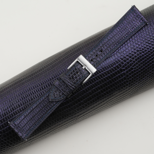 Purple Lizard Leather Watch Strap
