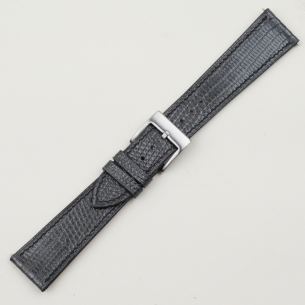 Zirconium Lizard Leather Watch Strap
