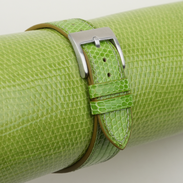 Light Green Lizard Leather Watch Strap