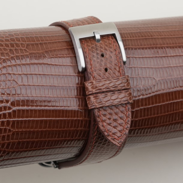 Chocolate Lizard Leather Watch Strap