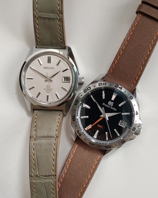 Dark Brown Canvas Watch Strap - Image 2