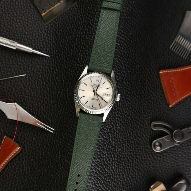 Forest Epsom Leather Watch Strap - Image 2