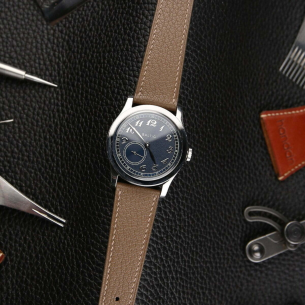 Brown Alran Chevre Leather Watch Strap - Image 2