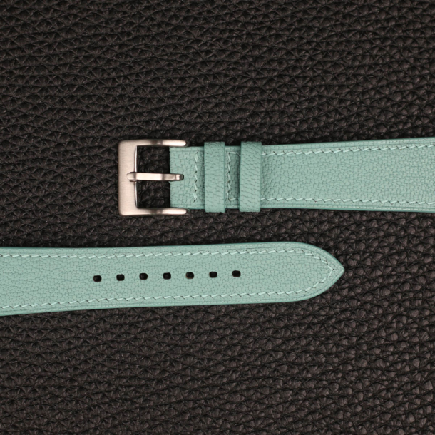 Turquoise Alran Chevre Leather Watch Strap