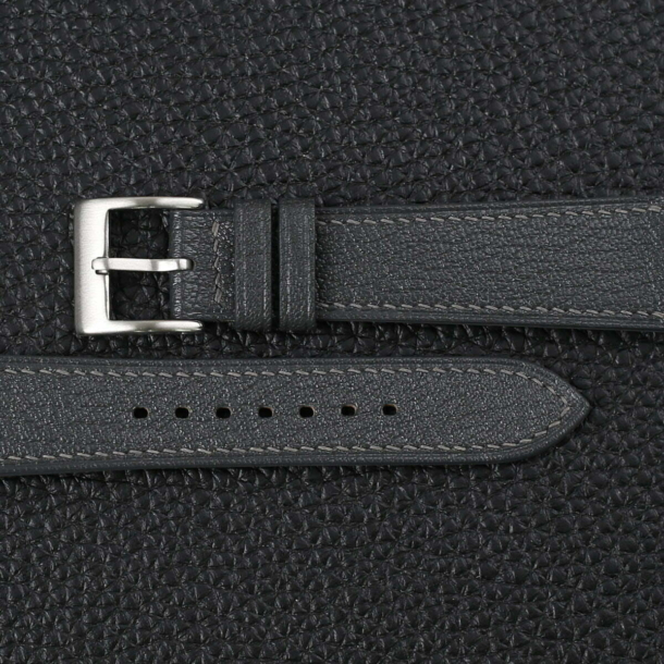 Dark Grey Alran Chevre Leather Watch Strap - Image 3