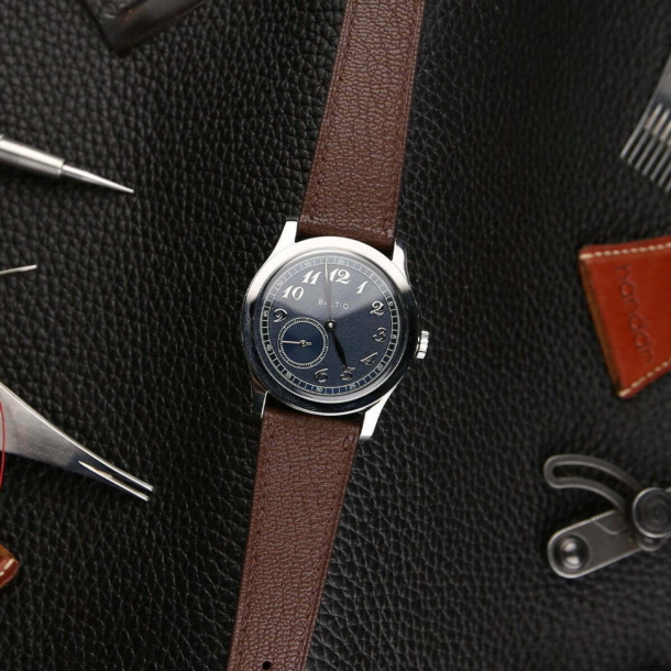 Dark Brown Alran Chevre Leather Watch Strap 2 Dark Brown Alran Chevre Leather Watch Strap - Image 2
