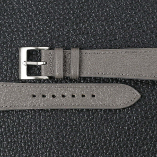 Cement Grey Alran Chevre Leather Watch Strap - Image 4