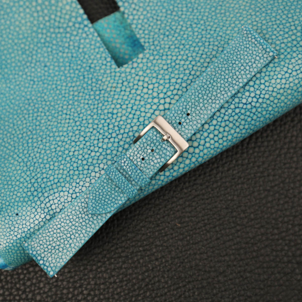 Vintage Turquoise Stingray Leather Watch Strap