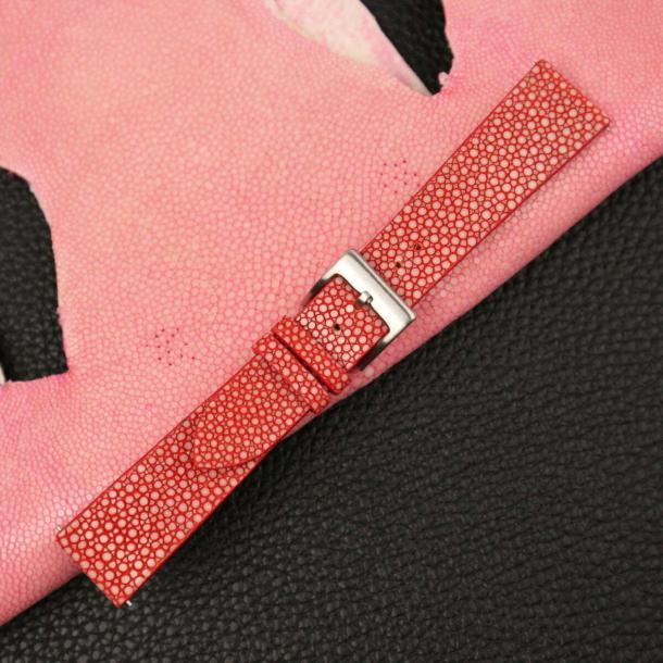 Vintage Red Stingray Leather Watch Strap 3 red stingray leather watch strap