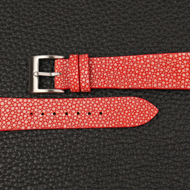 Vintage Red Stingray Leather Watch Strap 2 red stingray leather watch strap