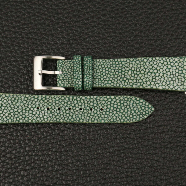 Vintage Green Stingray Leather Watch Strap 2 Vintage Green Stingray Leather Watch Strap - Image 2