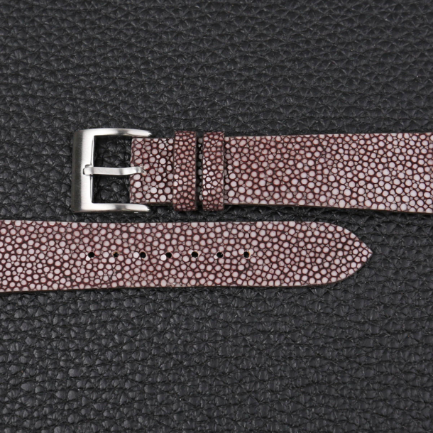 Vintage Brown Stingray Leather Watch Strap - Image 3