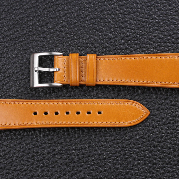 Whiskey Shell Cordovan Leather Watch Strap 3 Whiskey Shell Cordovan Leather Watch Strap - Image 3