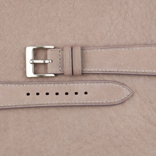 Pastel Nude Nubuck Leather Watch Strap - Image 3