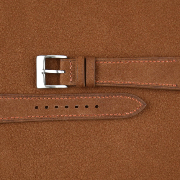 Camel Nubuck Leather Watch Strap