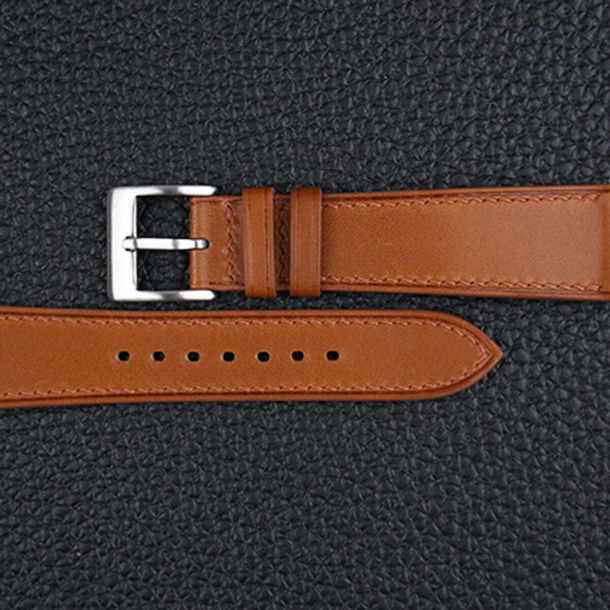 Golden Brown Smooth Calf Leather Watch Strap