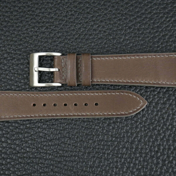 Dark Brown Smooth Calf Leather Watch Strap