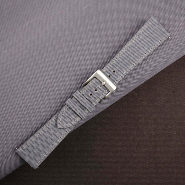 Stone Grey Canvas Watch Strap - Image 3