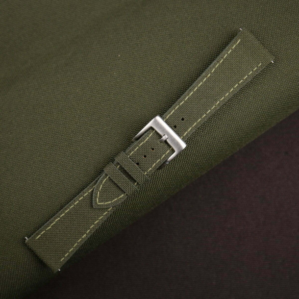 Olive Canvas Watch Strap - Image 3
