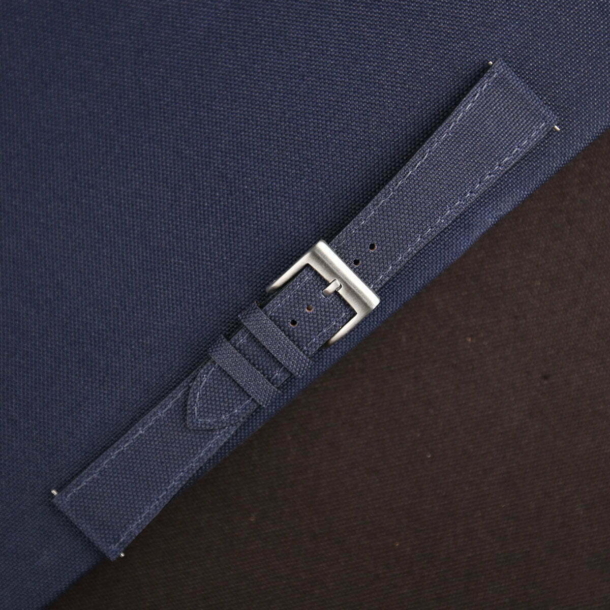 Navy Canvas Watch Strap - Image 3