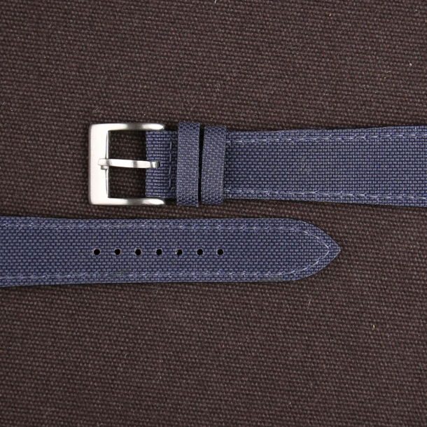 Navy Canvas Watch Strap - Image 2