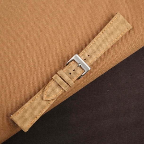 Light Brown Canvas Watch Strap - Image 3