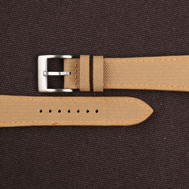 Light Brown Canvas Watch Strap - Image 2