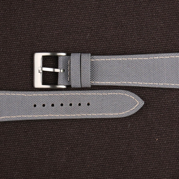 Light Grey Canvas Watch Strap - Image 2
