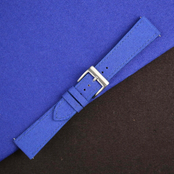Blue Canvas Watch Strap - Image 3