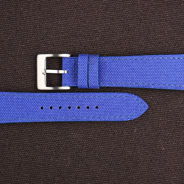 Blue Canvas Watch Strap - Image 2