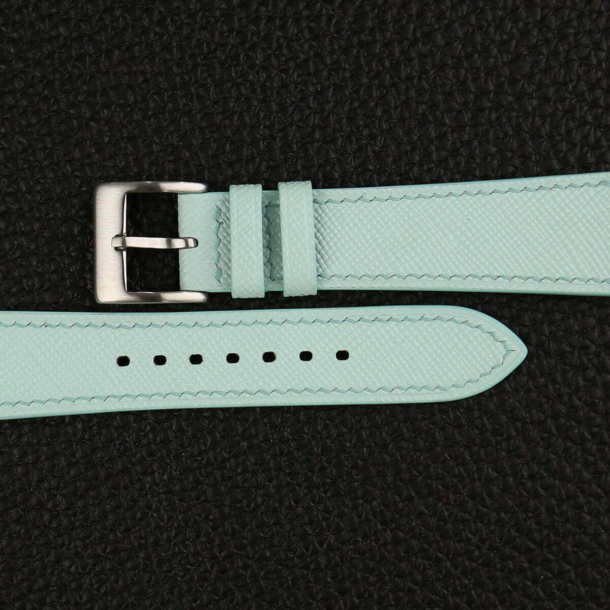 Turquoise Saffiano Leather Watch Strap