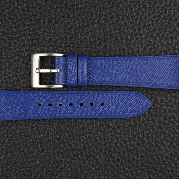 Blue Saffiano Leather Watch Strap - Image 2