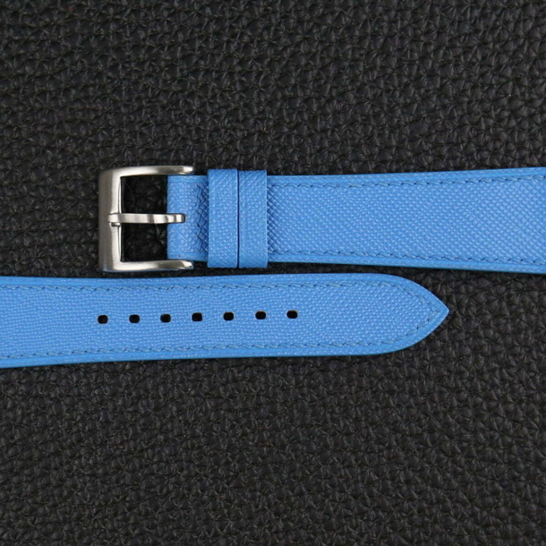 Baby Blue Saffiano Leather Watch Strap - Image 3