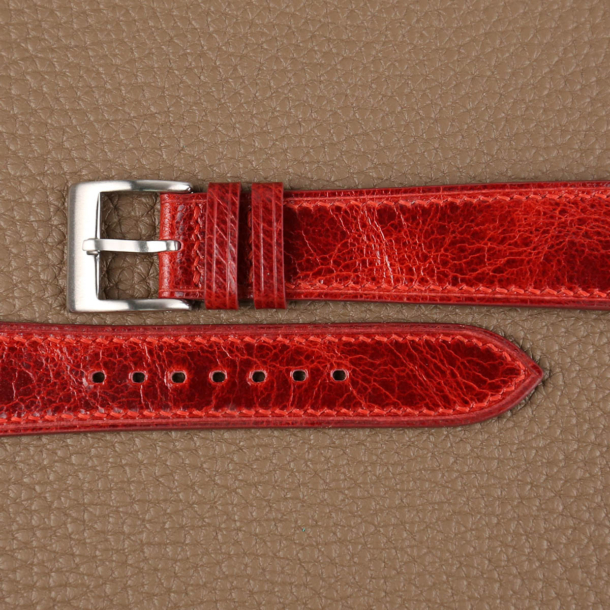 Bordeaux Waxed Leather Watch Strap - Image 2