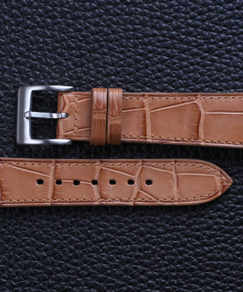 Alternative view of Natural Alligator Leather Watch Strap