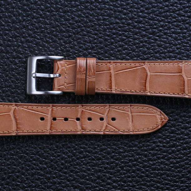 Natural Alligator Leather Watch Strap - Image 3