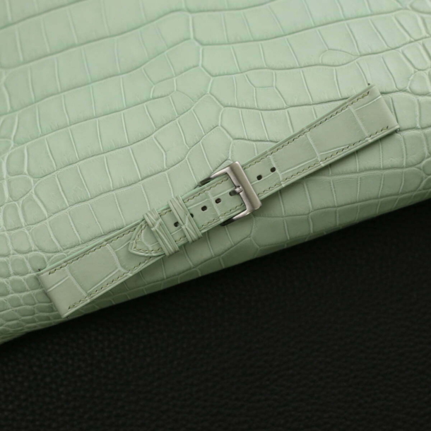 Mint Alligator Leather Watch Strap - Image 3