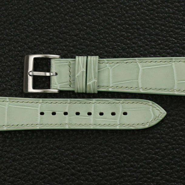 Mint Alligator Leather Watch Strap - Image 2