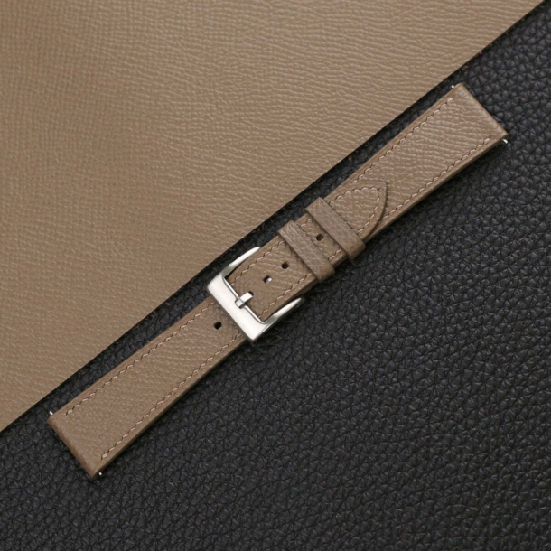 Taupe Epsom Leather Watch Strap - Image 4