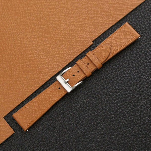 Golden Epsom Leather Watch Strap - Image 4