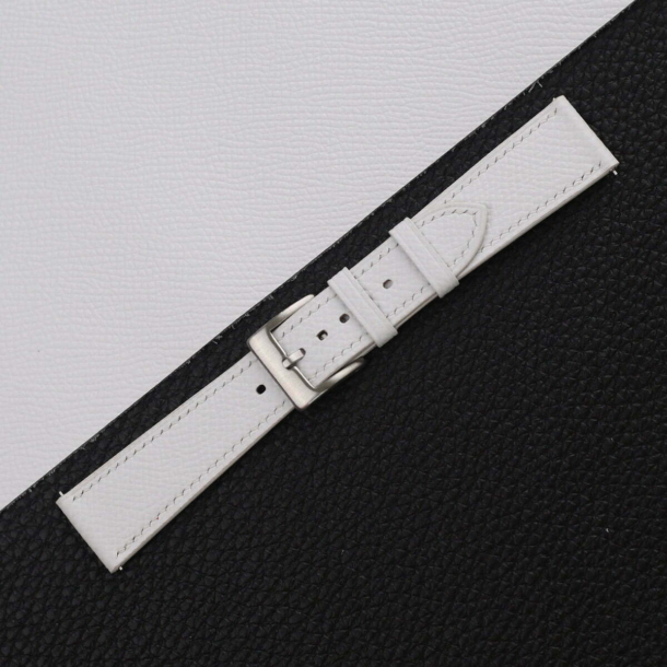 White Epsom Leather Watch Strap - Image 4