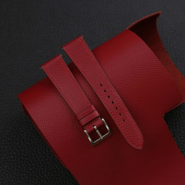Christmas Gift Ideas Red Epsom watch strap - Image 5