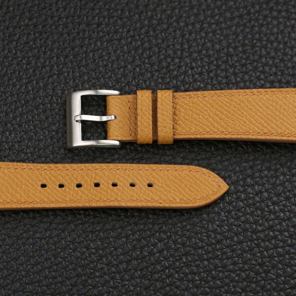 Sesame Epsom Leather Watch Strap - Image 2